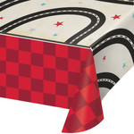 creative converting Vintage Race Tablecover - 54" x 102"