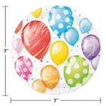 Creative Converting 7" Balloon Bash Plates - 8ct.