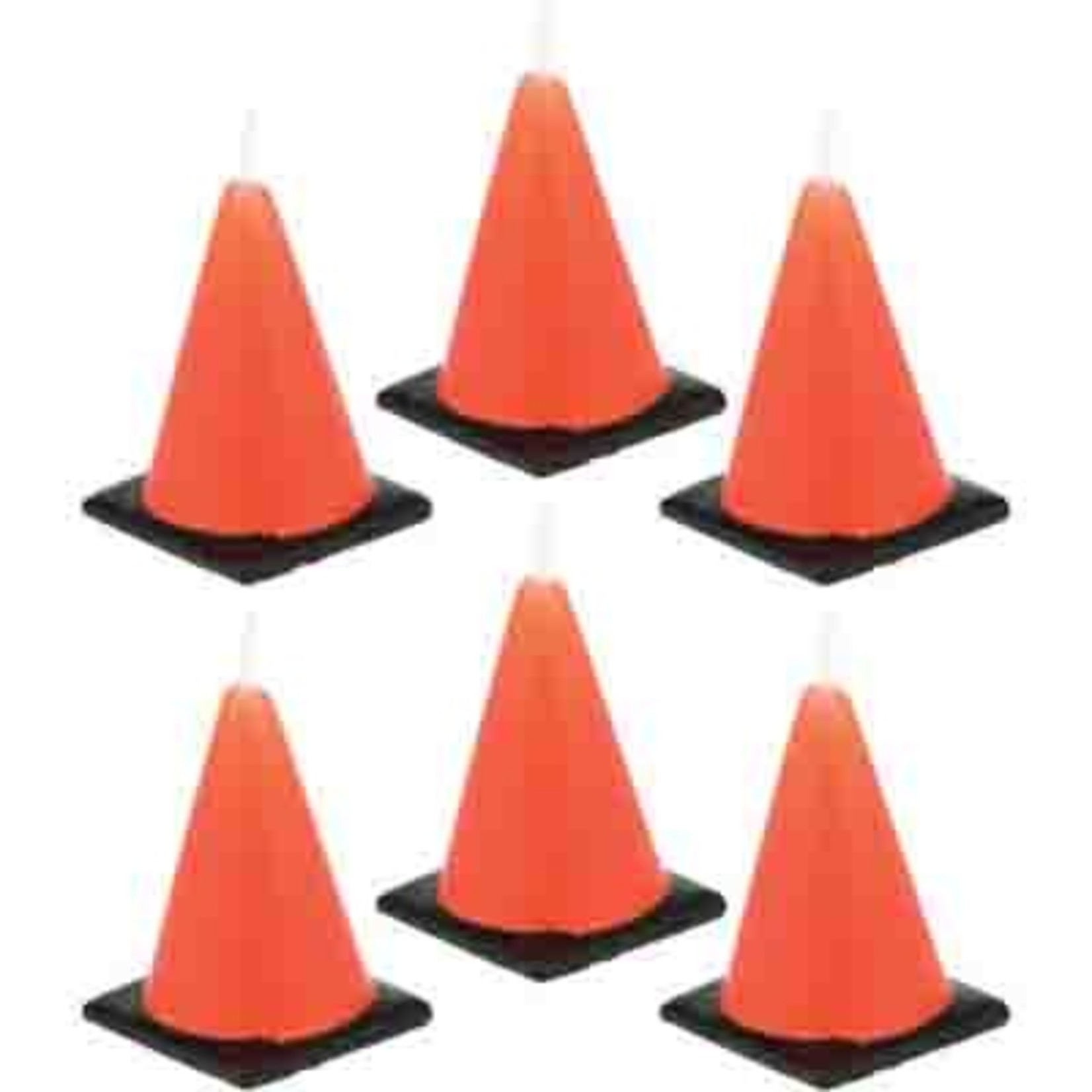 Creative Converting Construction Cone Candles - 6ct.