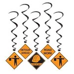 Beistle Construction Sign Whirls - 5ct.