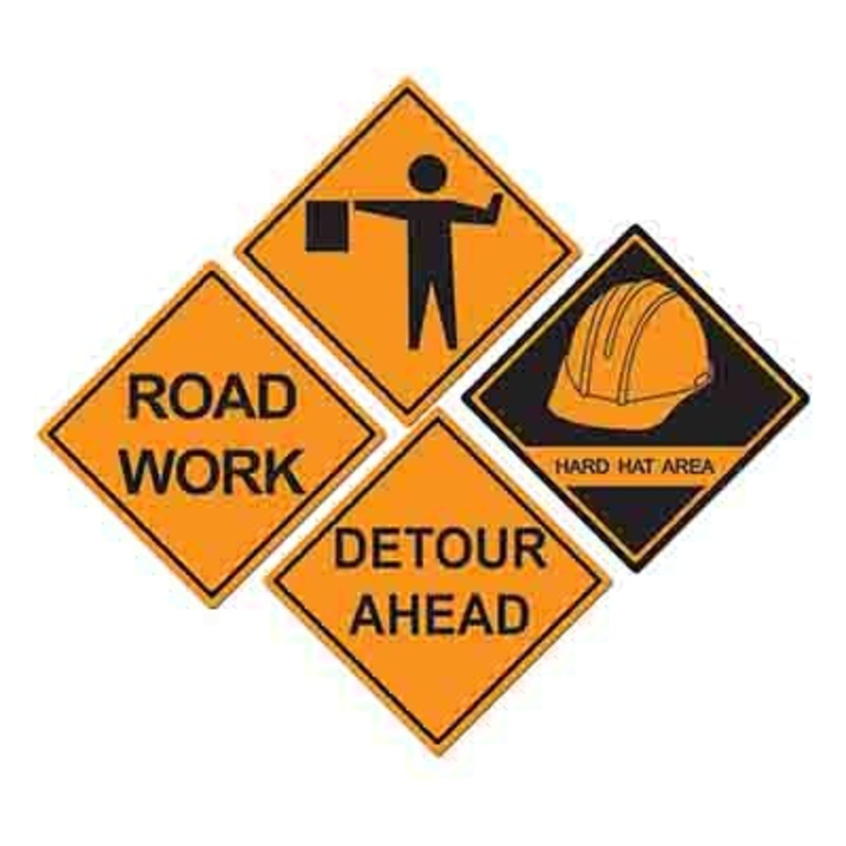 Beistle Construction Sign Cutouts - 4ct.