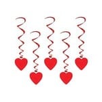 Beistle Heart Hanging Whirls - 5ct.