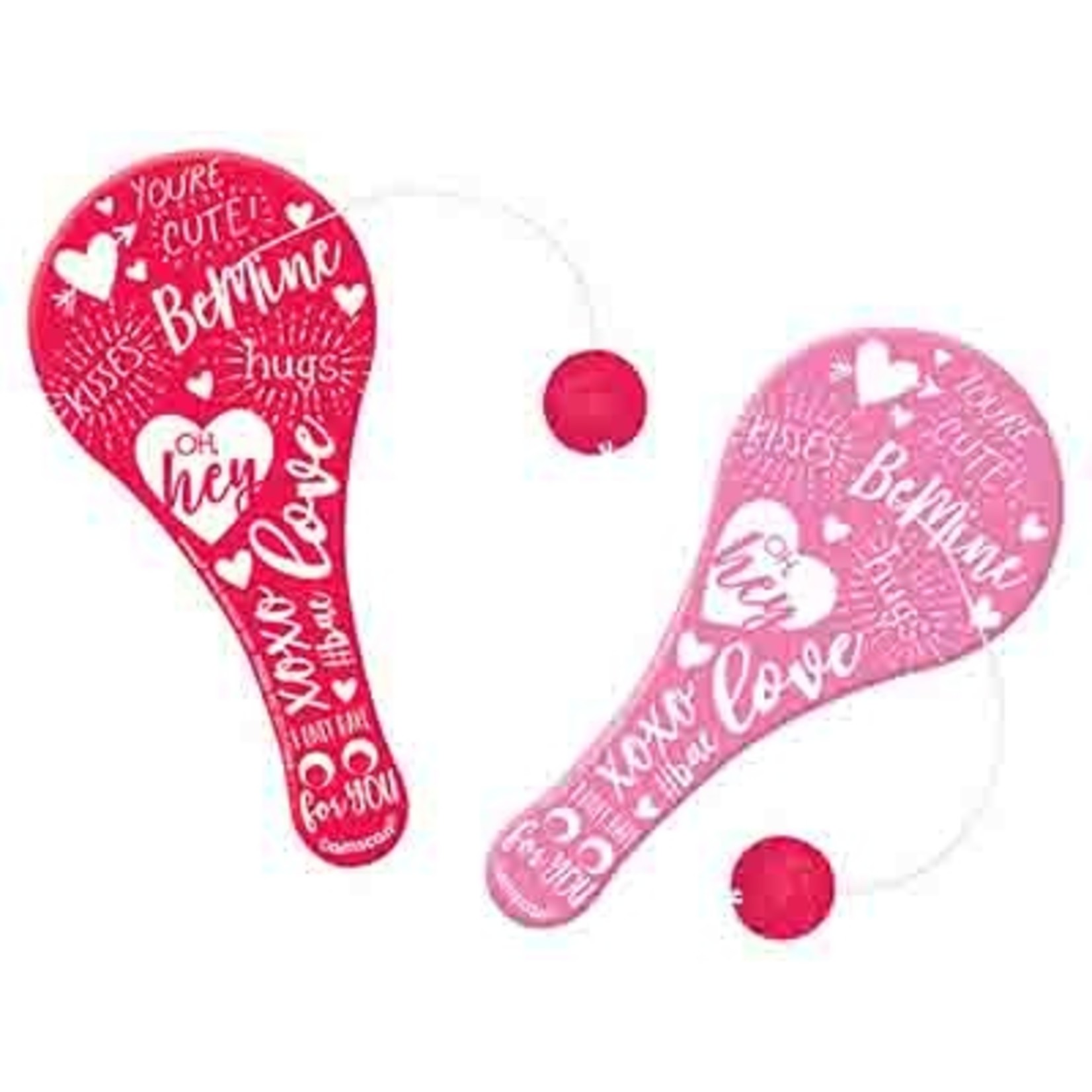 Amscan Valentine's Day Paddle Ball Favors - 12ct.