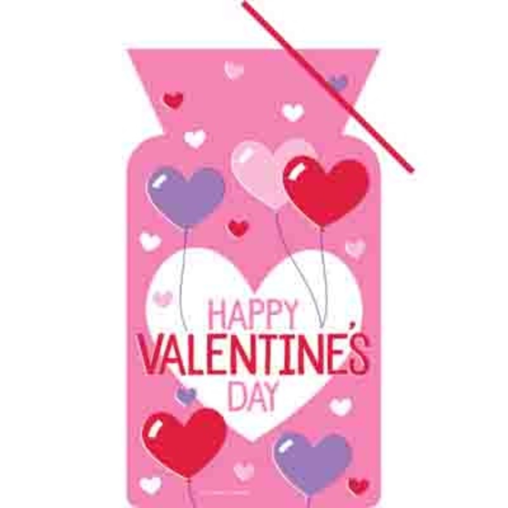 Creative Converting Heart Balloons Large Cello Bags w/ Ties - 20ct.