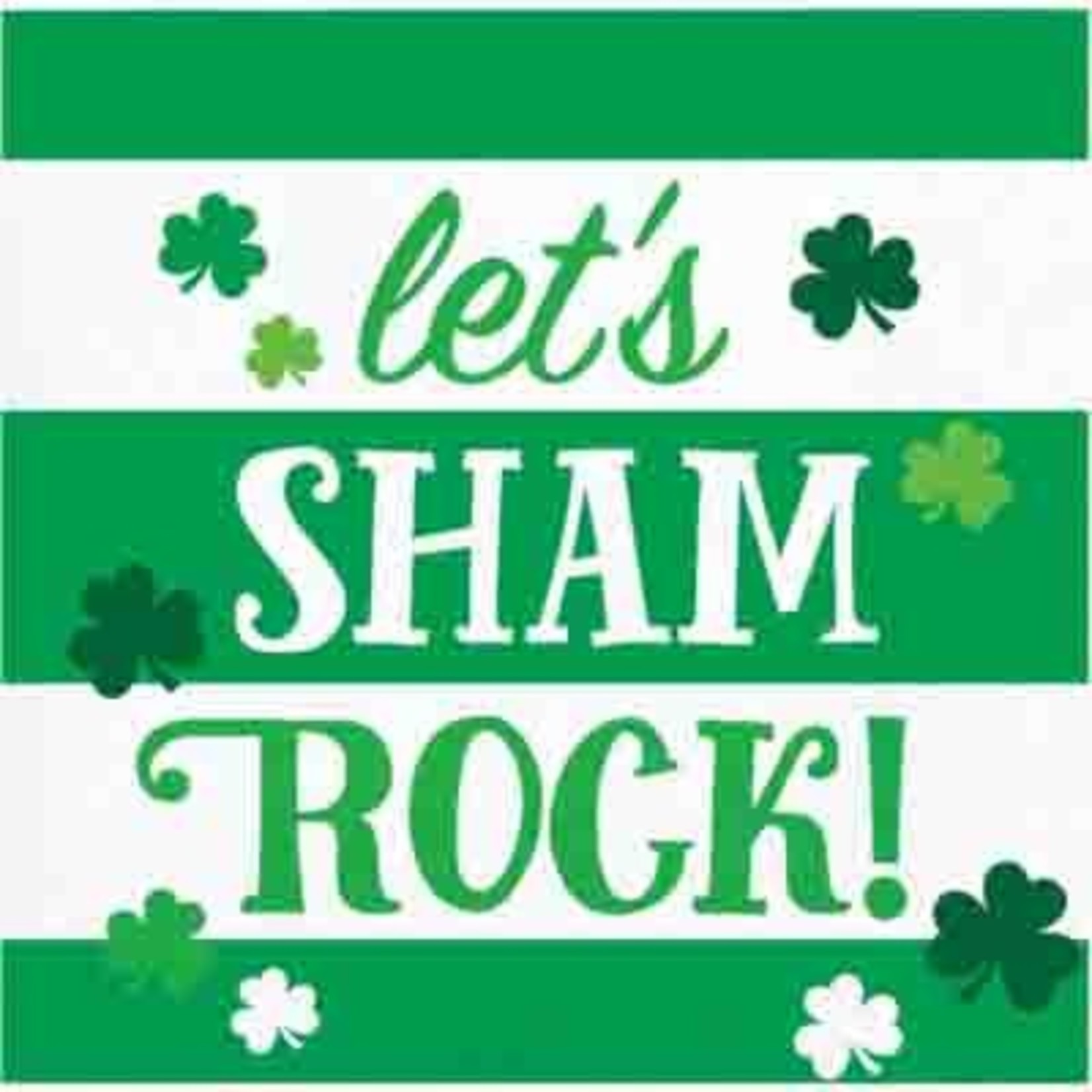 Creative Converting Irish Clover 'Let's Shamrock' Bev. Napkins - 16ct.