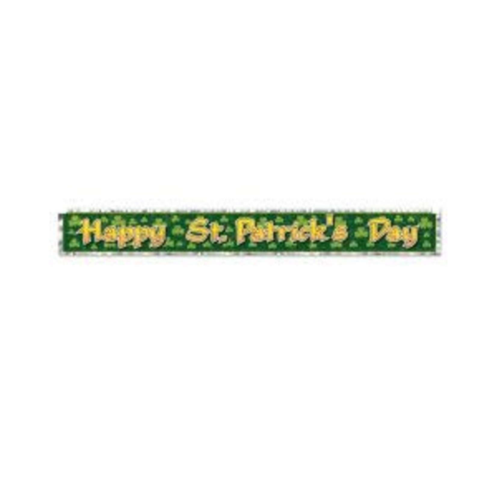 Beistle Metallic Happy St Patrick's Banner - 5ft.