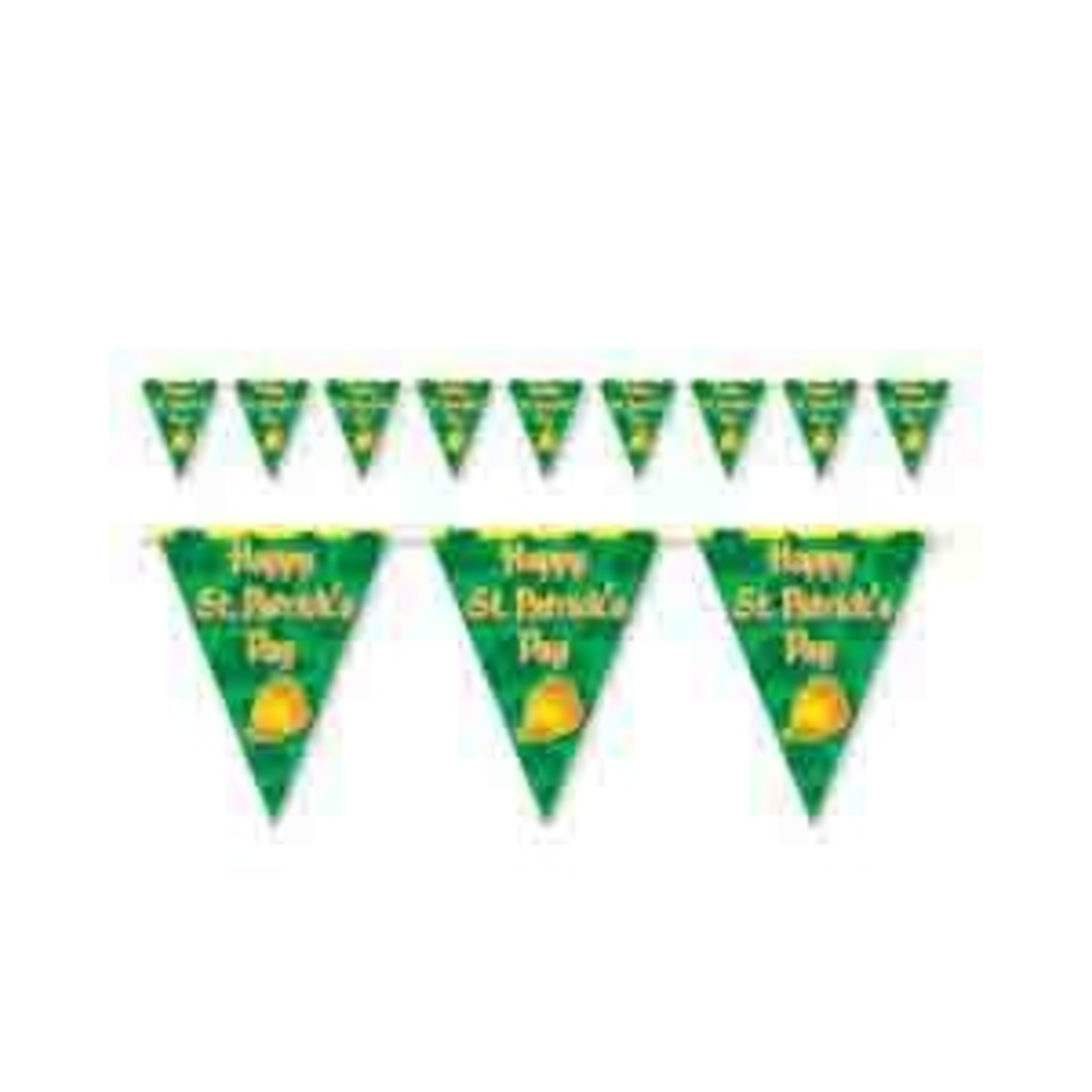 Beistle Happy St Patrick's Day Pennant Banner - 12ft.