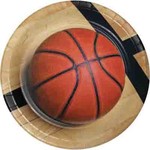 Creative Converting 9" Basketball Fanatic Plates - 8ct.