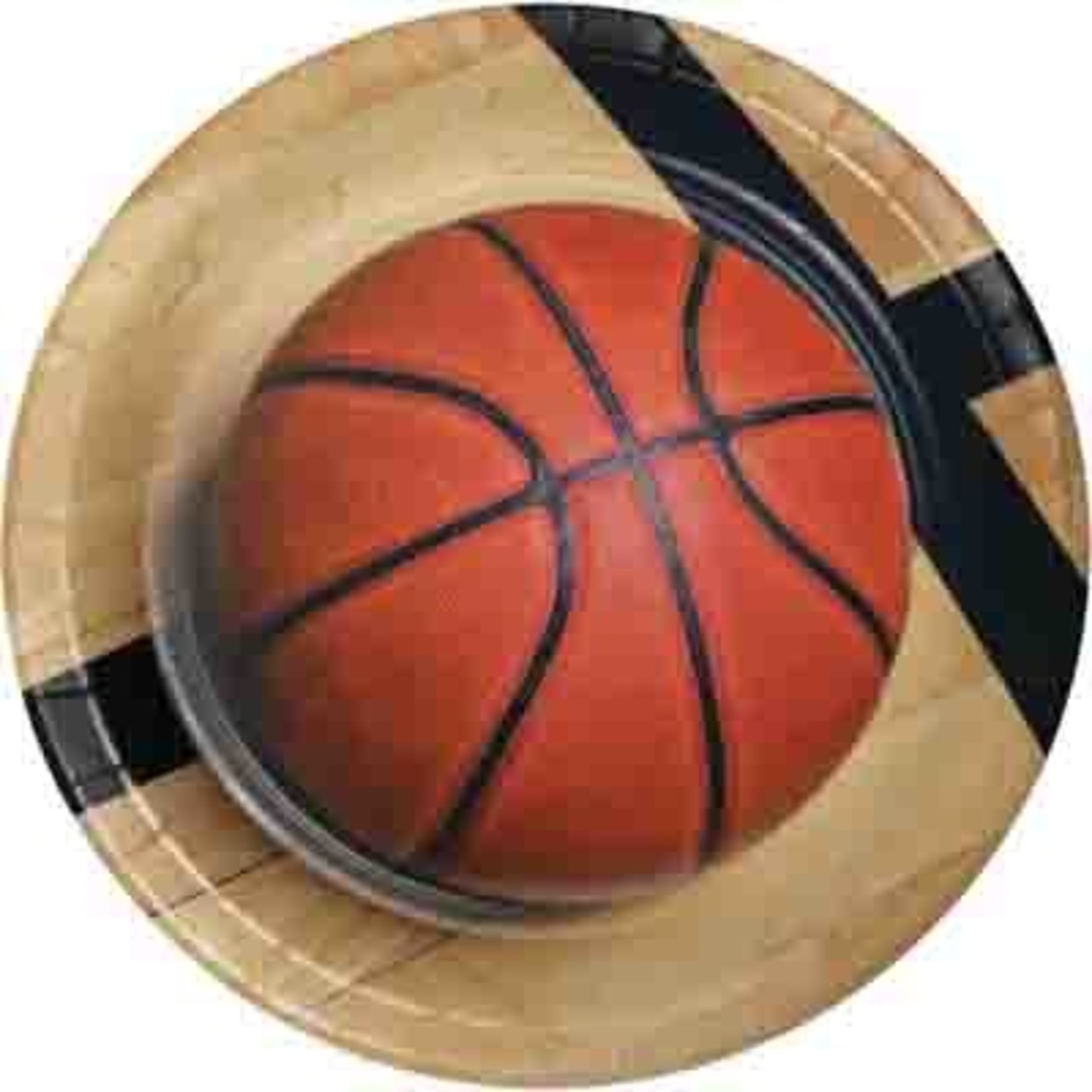 Creative Converting 9" Basketball Fanatic Plates - 8ct.