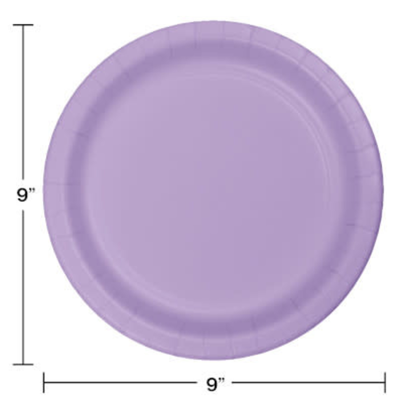 Creative Converting 9" Lavender Paper Plates - 24ct.