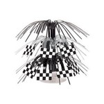 Beistle Checkered Flag Mini Cascade Centerpiece - 7.5"