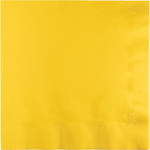 Touch of Color School Bus Yellow 3-Ply Dinner Napkins - 25ct.