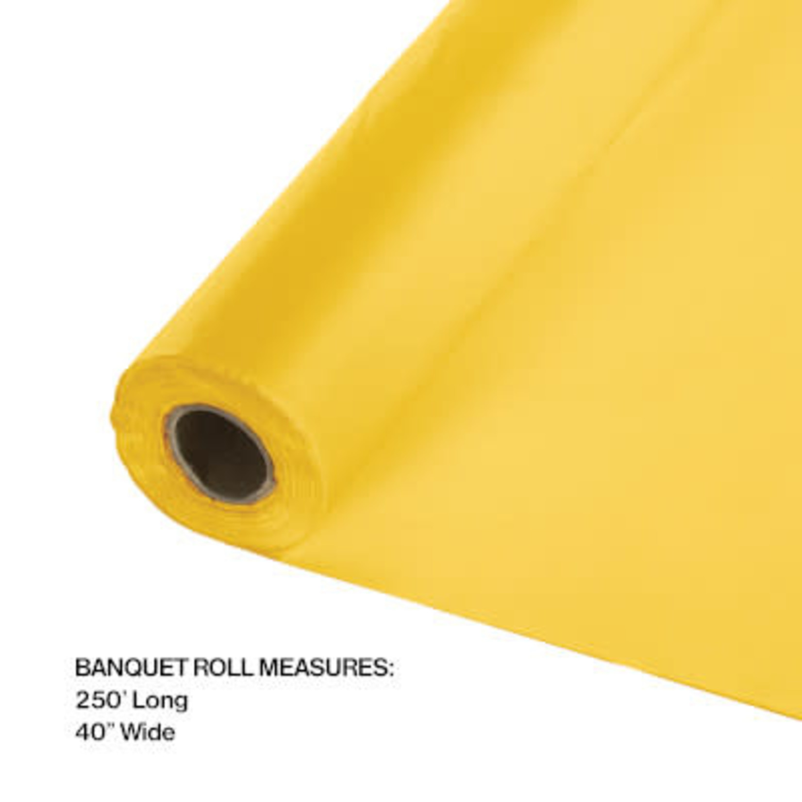 Touch of Color 250' School Bus Yellow Tablecover Roll