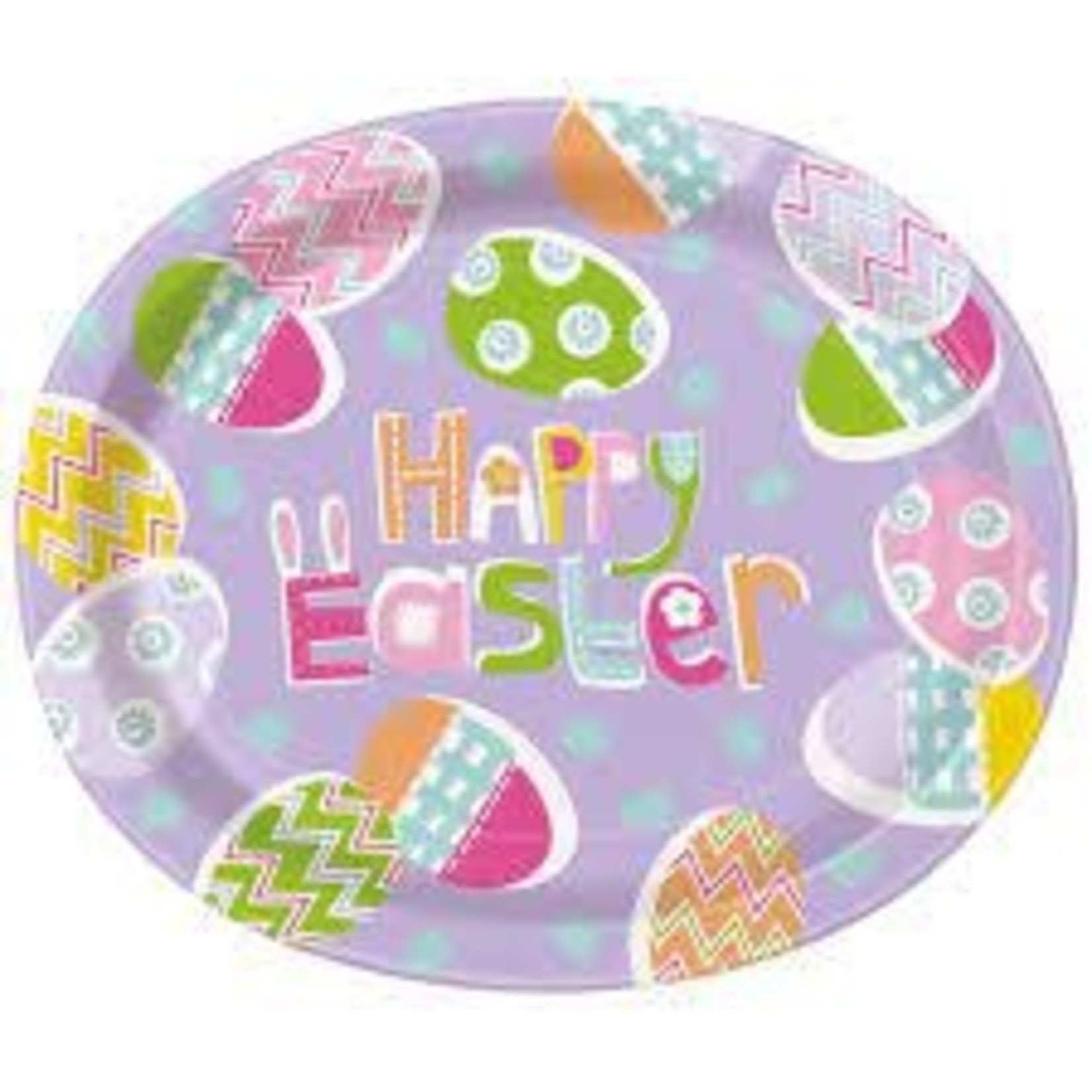 unique Lilac Easter Oval Dinner Plates - 8ct (10" x 12")