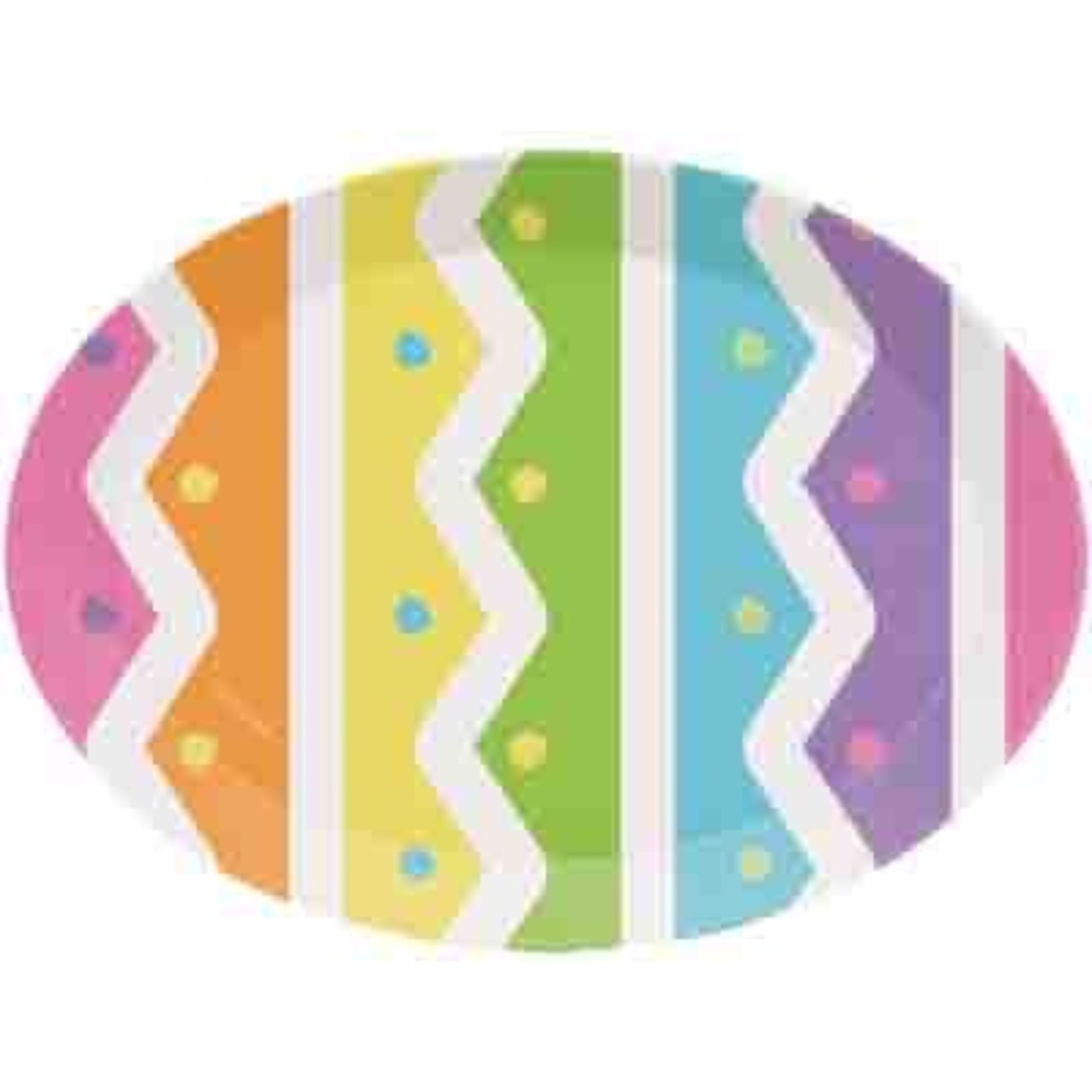 Creative Converting 14" Bright Easter Egg Tray  - 1ct.