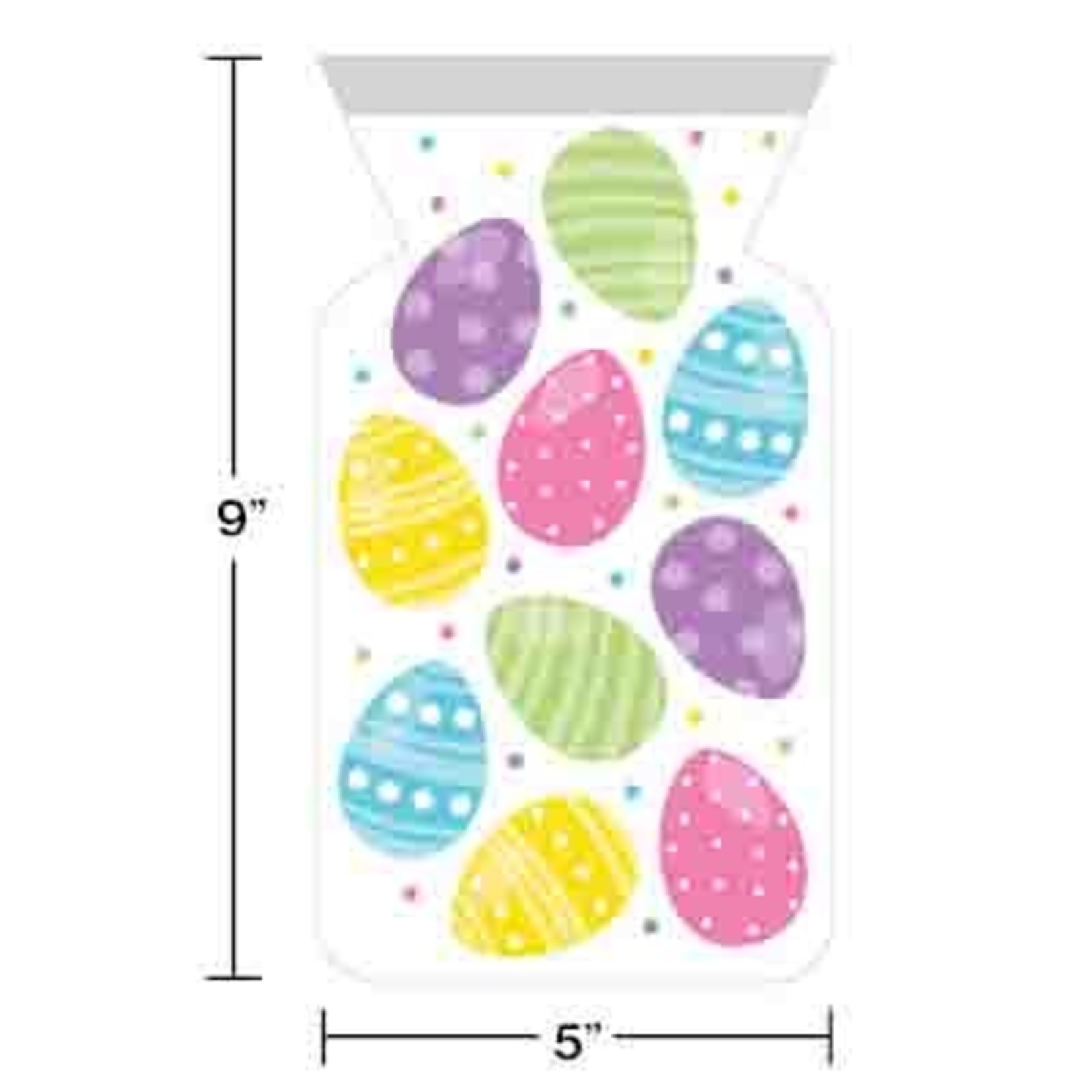 Creative Converting Easter Eggs Zipper Treat Bags - 12ct.