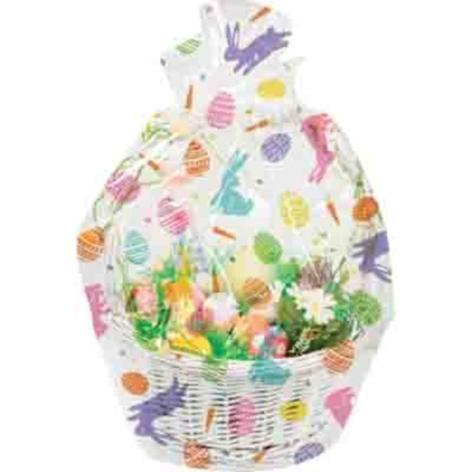 Creative Converting Easter Cello Basket Bag (24" x 25") - 1ct.