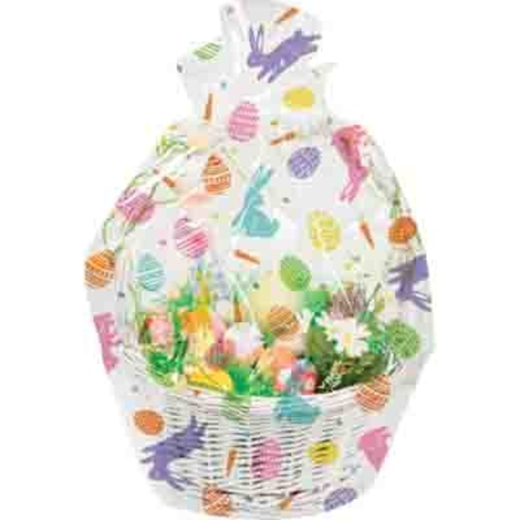 Creative Converting Easter Cello Basket Bag (24" x 25") - 1ct.