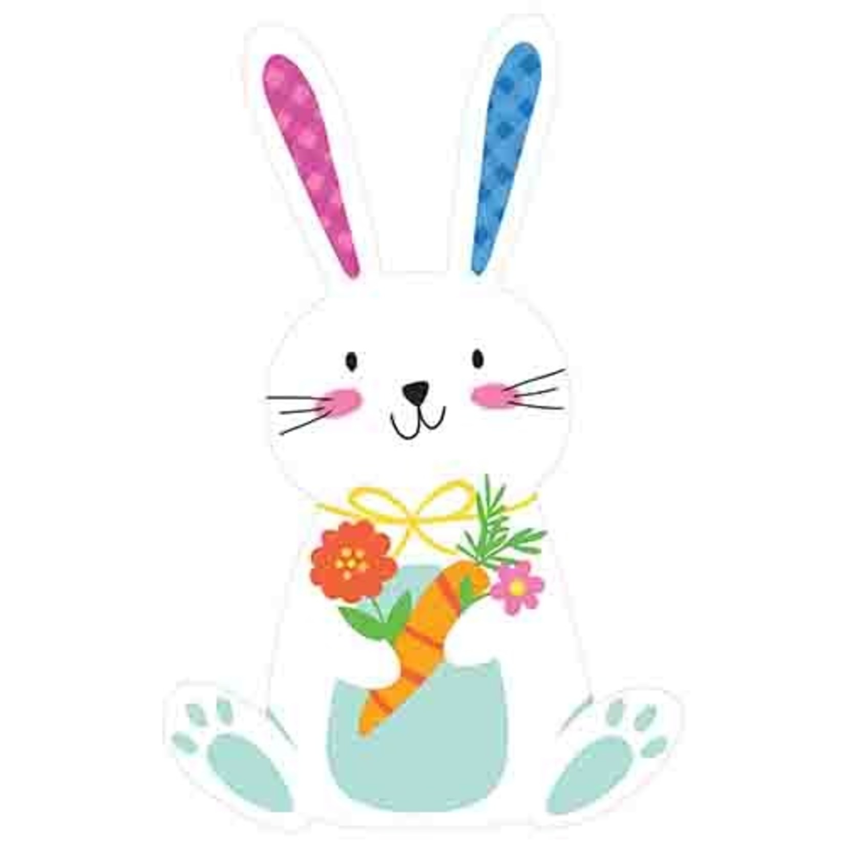 Amscan 11" Bunny w/ Carrot Cutout - 1ct.