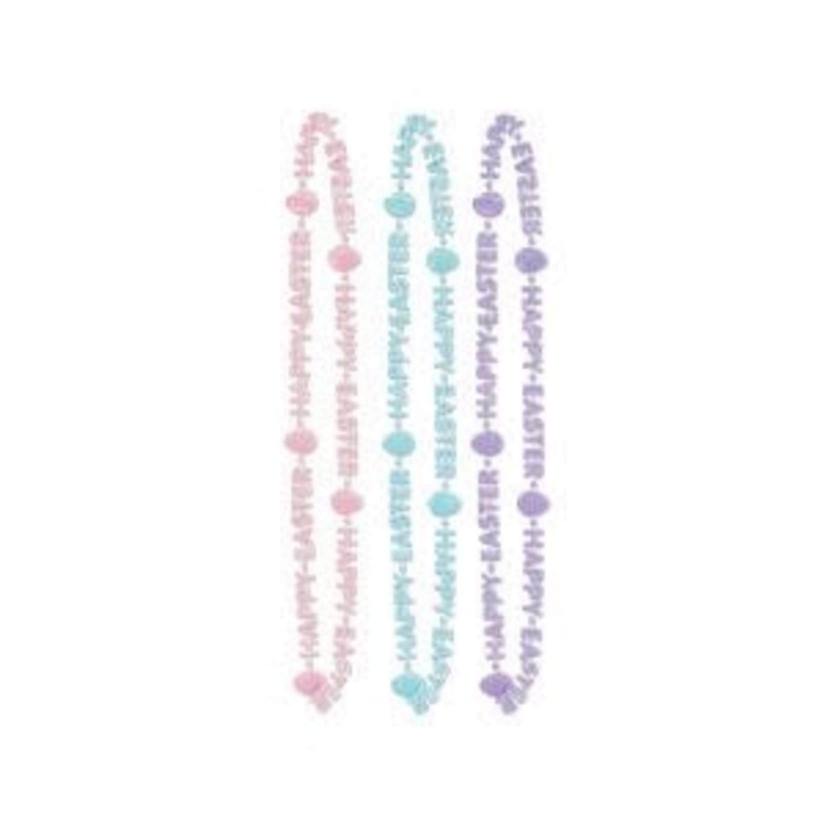 Beistle Happy Easter Beads - 3ct