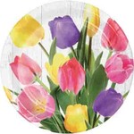 creative converting Tulip Bouquet 7" Plates - 8ct.