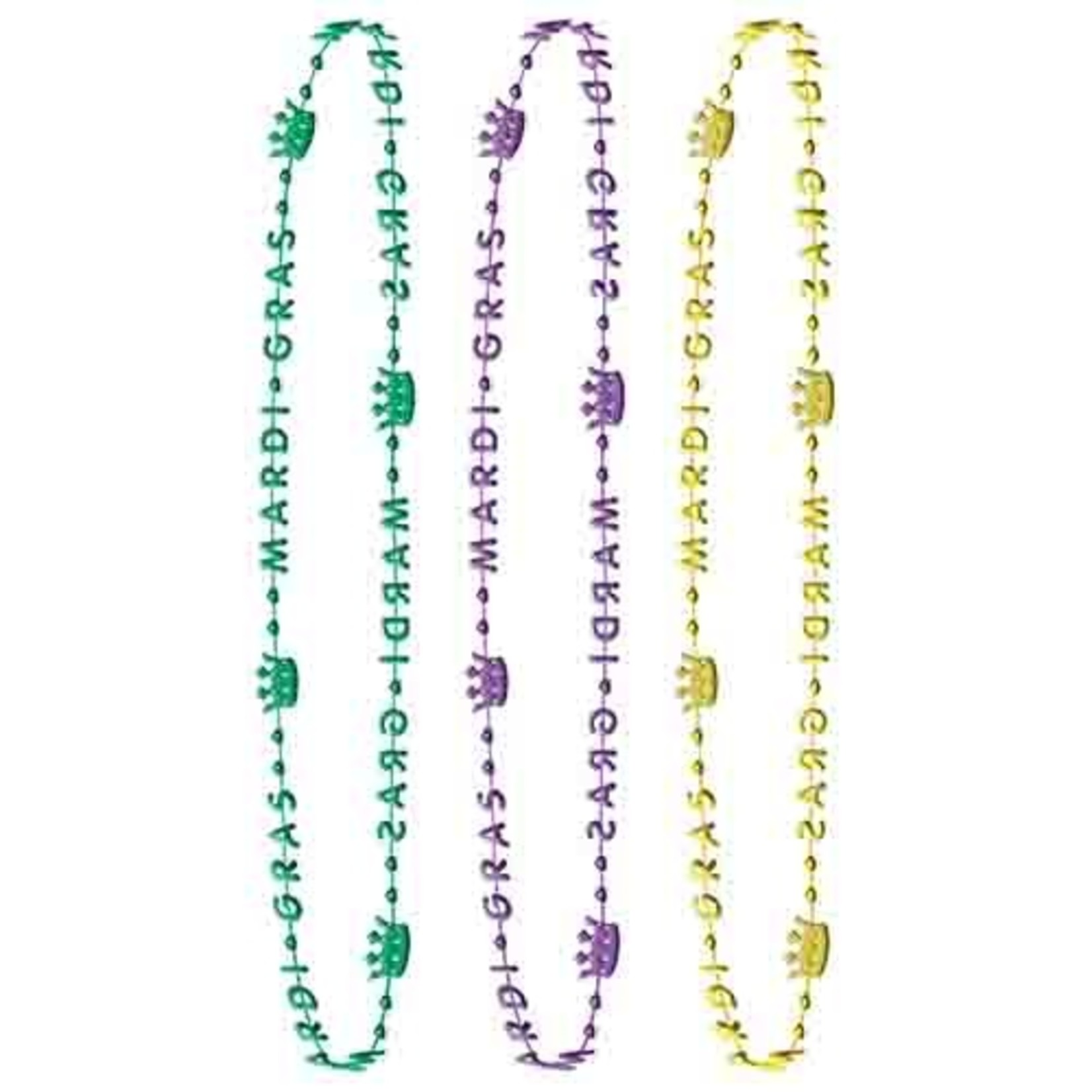 Amscan Mardi Gras Crown Beads - 6ct.