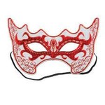 Beistle Orange & White Masquerade Costume   Mask - 1ct.