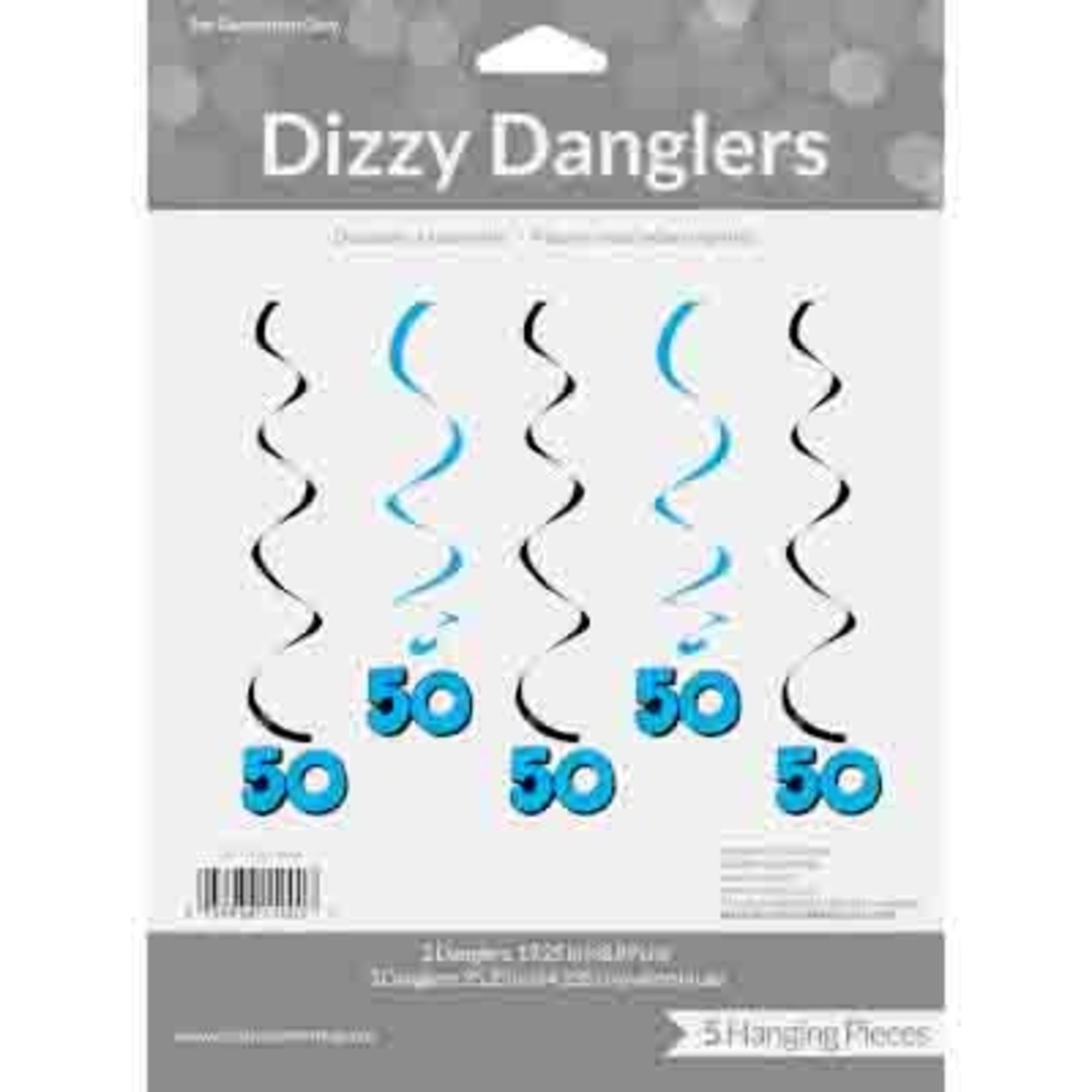 Creative Converting 50th Birthday Dizzy Danglers - 5ct.
