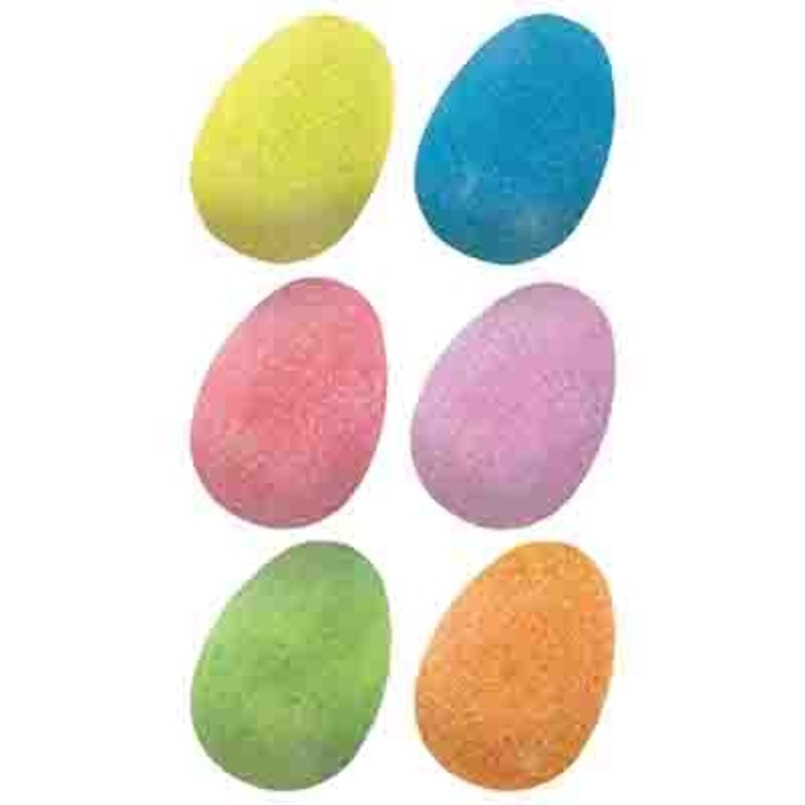 Amscan Large 3" Glitter Easter Eggs- 6ct