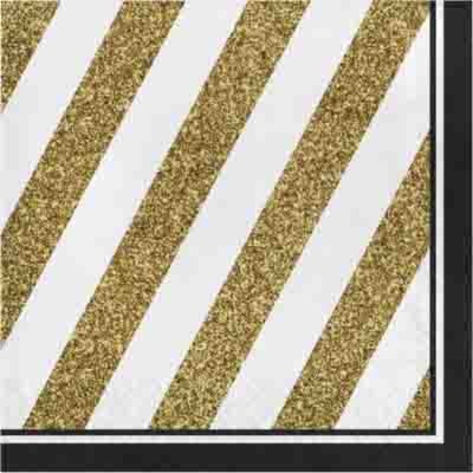 Creative Converting Black & Gold Lunch Napkins - 16ct.