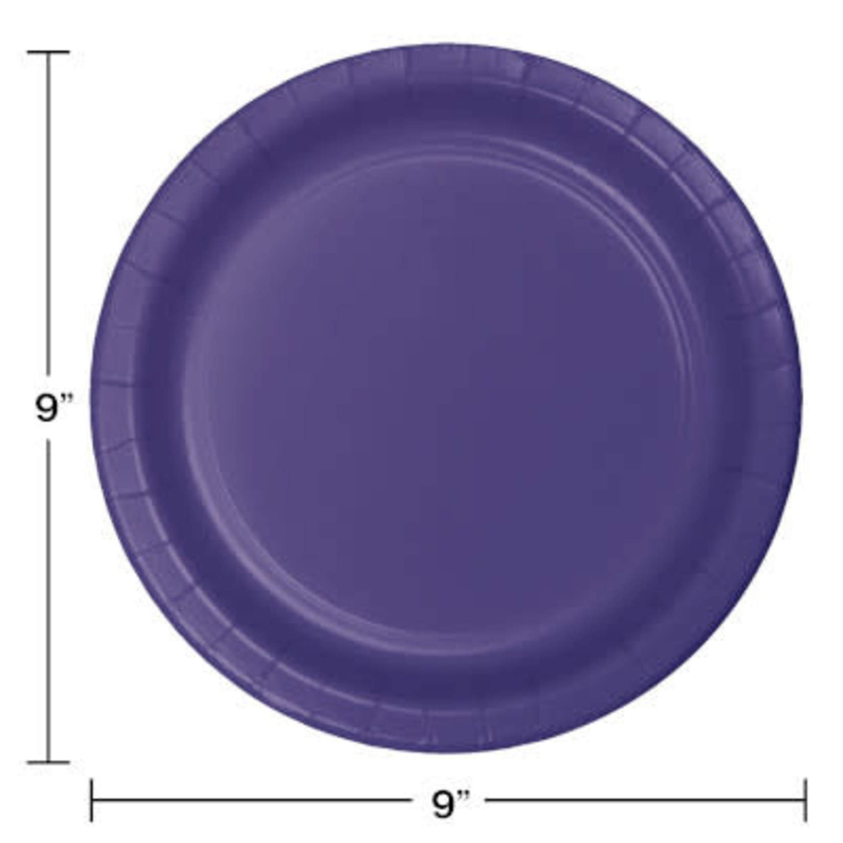 Touch of Color 9" Purple Paper Plates - 24ct.