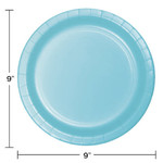 Touch of Color 9" Pastel Blue Paper Plates - 24ct.