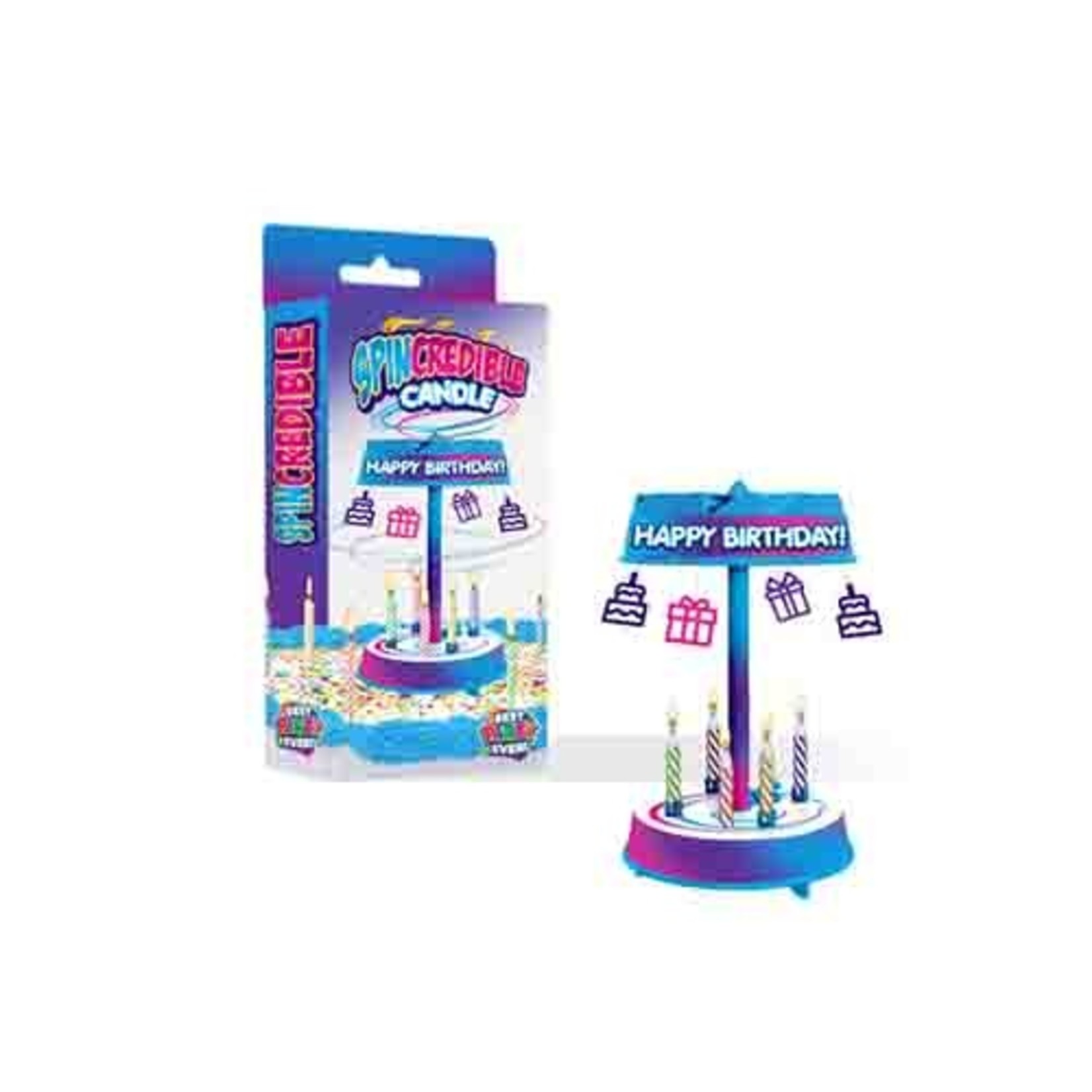 Just For Laughs Spin-Credible Birthday Candle - 1ct.