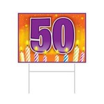 Beistle 50th Birthday Yard Sign - 11.5" x 15.5"
