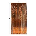 Beistle Orange Metallic Door Curtain - 36" x  8'