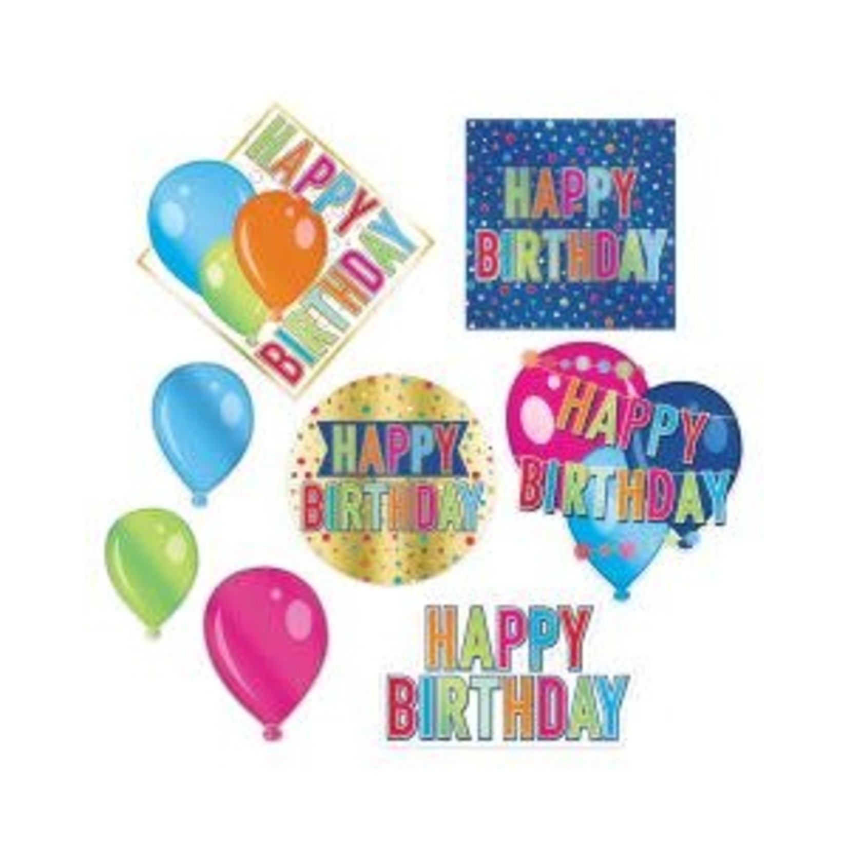 Beistle Happy Birthday Cutouts - 8ct.