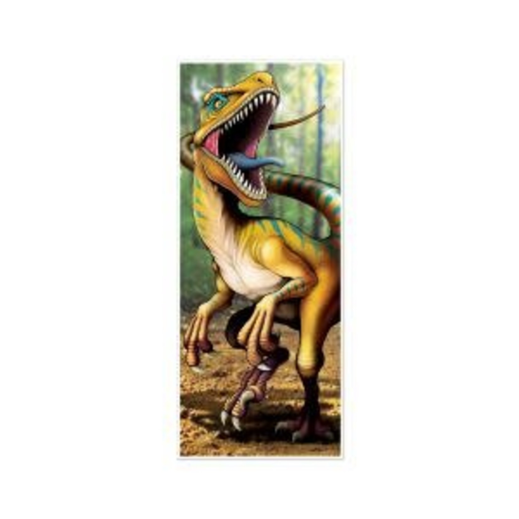 Beistle Dinosaur Door Cover - 30" x 6'