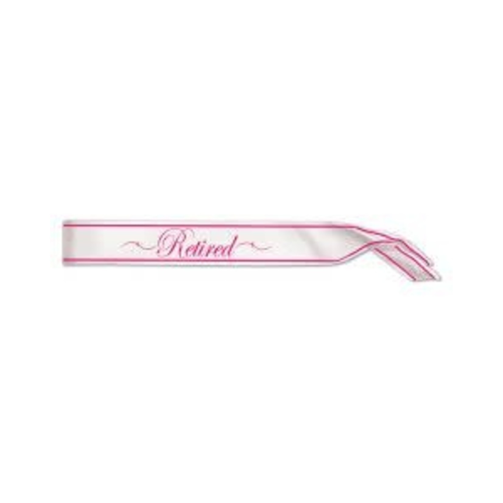 Beistle Retirement 'Retired' Fabric Sash - 1ct.