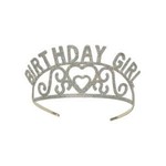 Beistle Birthday Girl Glittered Metal Tiara - 1ct.