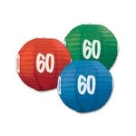 Beistle 10" 60th Birthday Lanterns - 3ct.