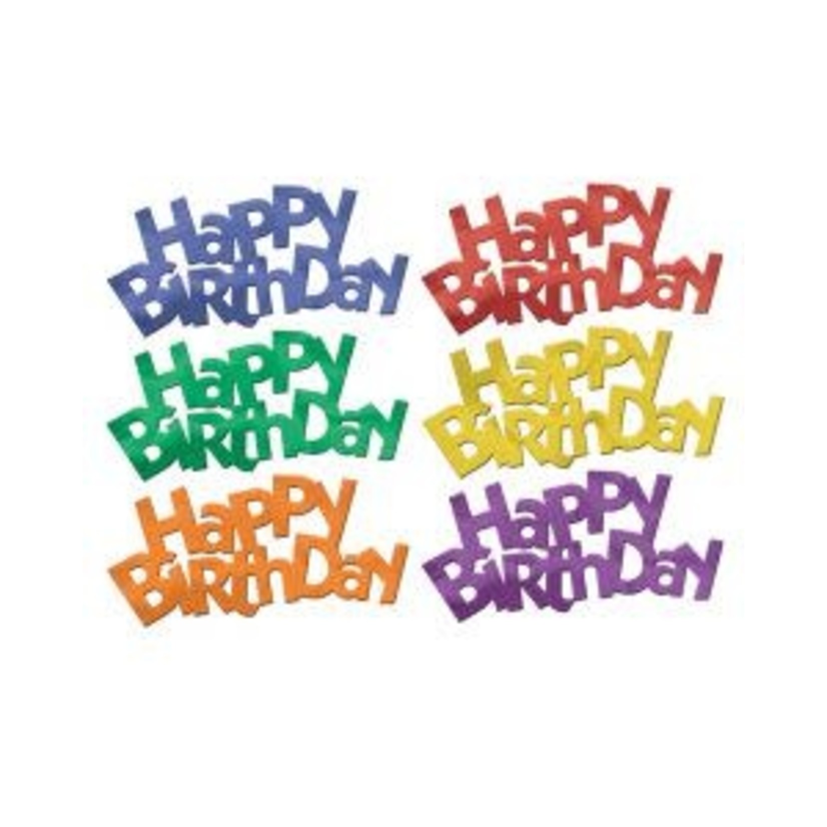 Beistle Happy Birthday Jumbo Confetti - 6ct.