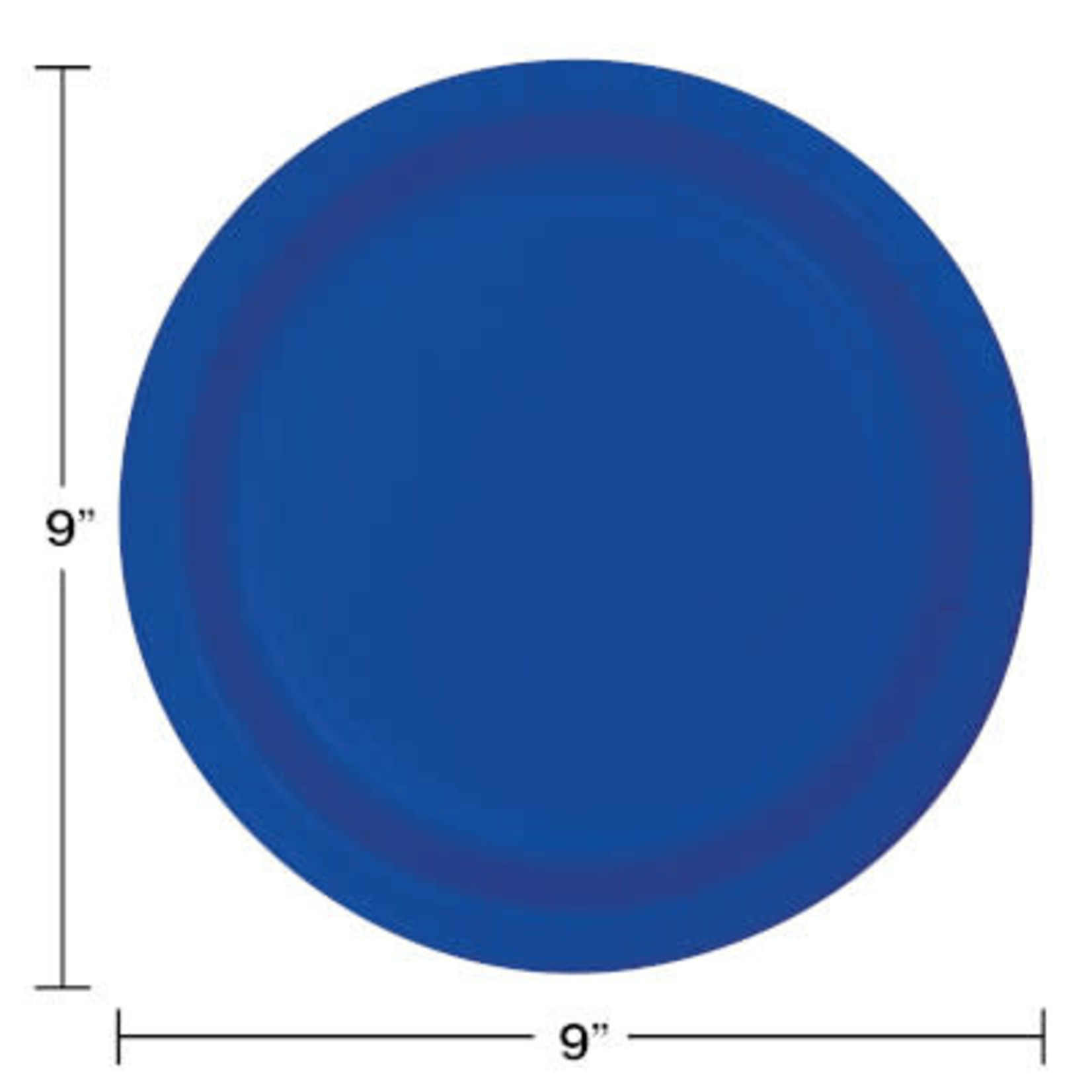 Touch of Color 9" Cobalt Blue Paper Plates - 24ct.