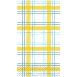 design design Blue & Yellow Cheery Plaid Guest Towels - 15ct.