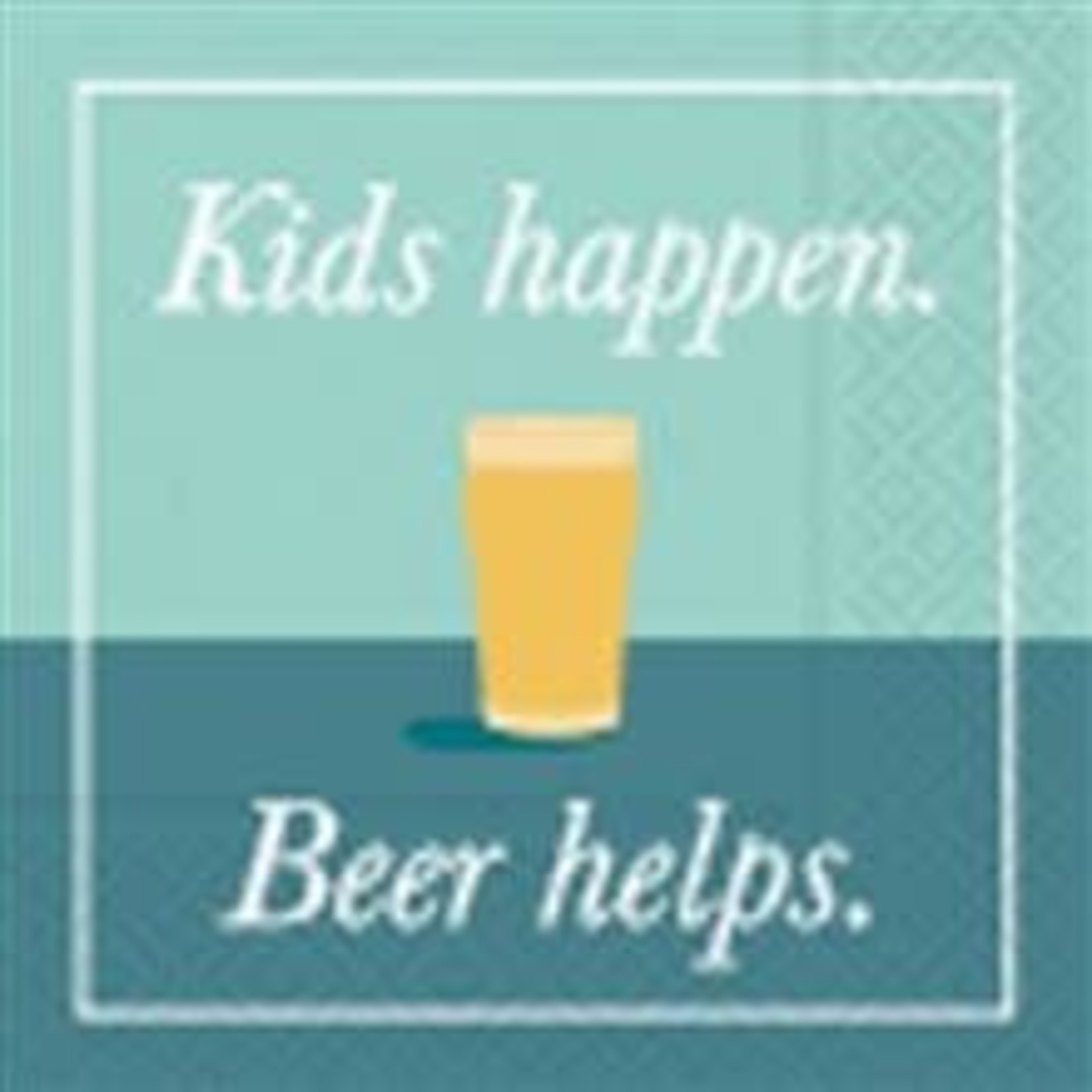 design design Kids Happen. Beer Helps. Cocktail Napkins - 20ct.