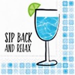 design design Sip Back & Relax Cocktail Napkins - 20ct.