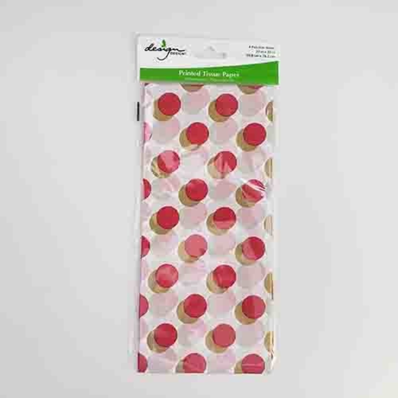 design design Red & Gold Dot Tissue Paper - 4ct.