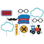 Creative Converting All Aboard Photo Props - 10ct.