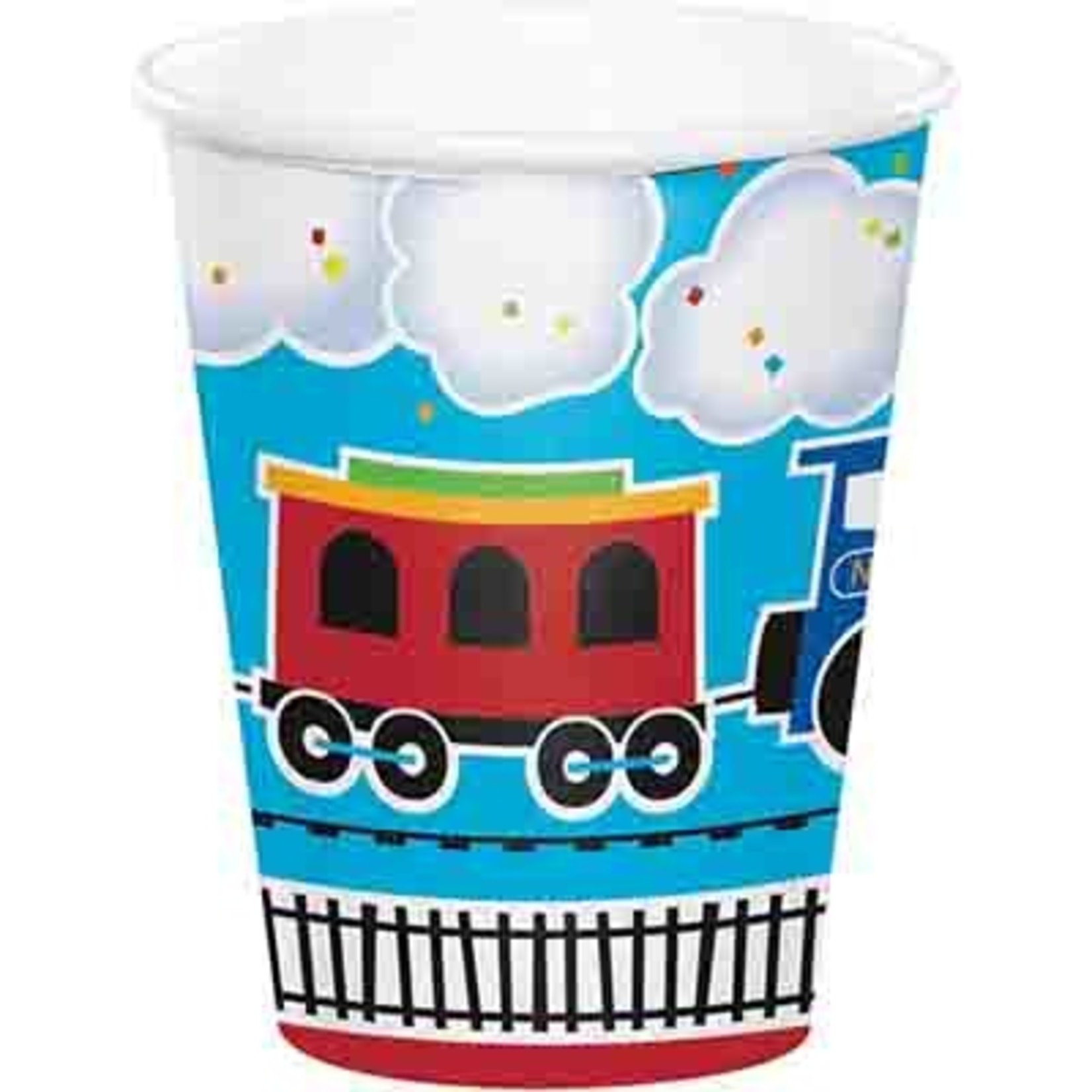 Creative Converting All Aboard 9oz. Paper Cups - 8ct.
