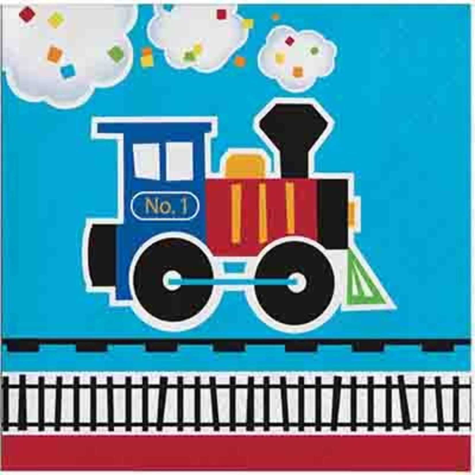 Creative Converting All Aboard Beverage Napkins - 16ct.