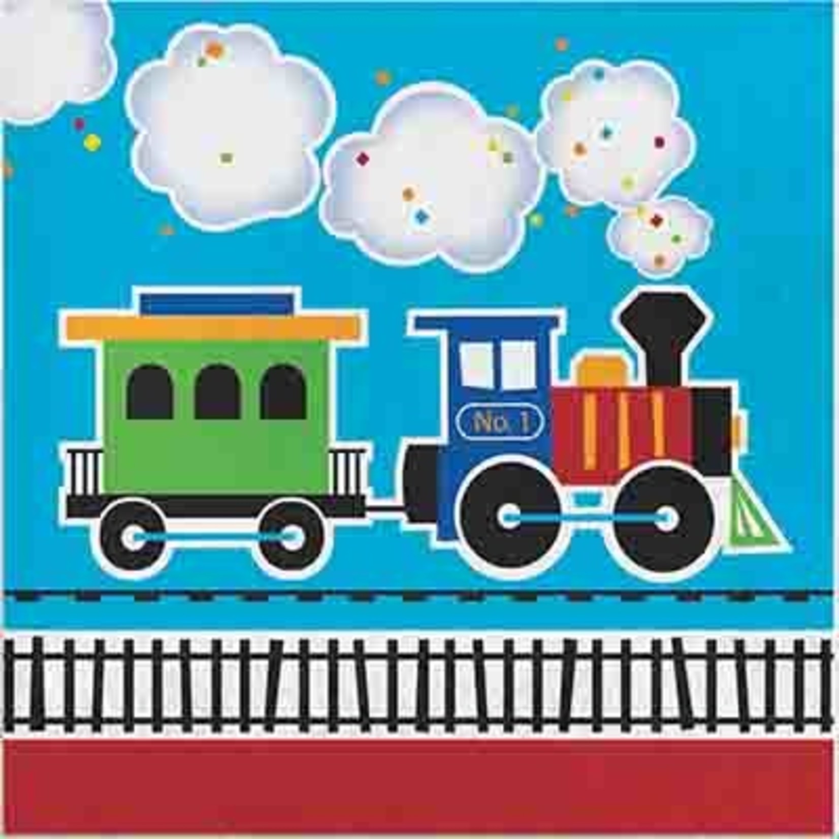 Creative Converting All Aboard Lunch Napkins - 16ct.
